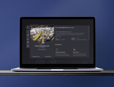 Reza Maghsoudi Personal Website Design